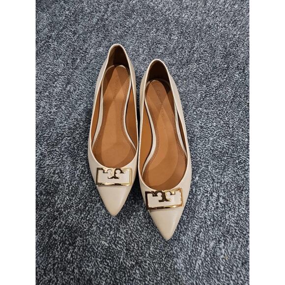 Tory Burch Gigi Leather Flat - 8 - Picture 2 of 4
